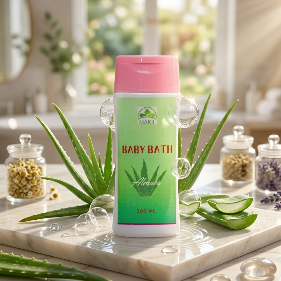 aloevera baby bath