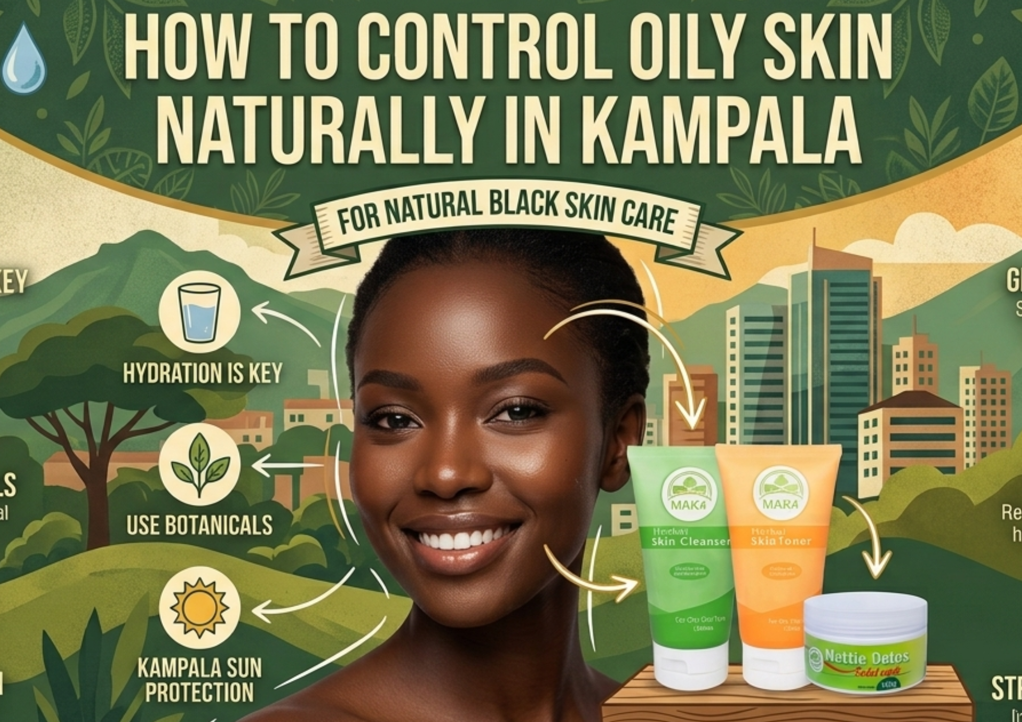 How to Control Oily Skin Naturally in Kampala